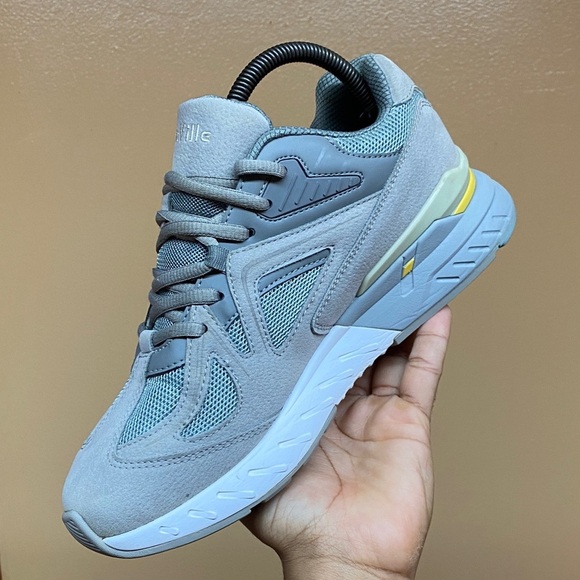 Fitville Rebound Core V1 Walking Sneakers “Sandy Gray Yellow White” Size 8.5EW - Picture 7 of 16